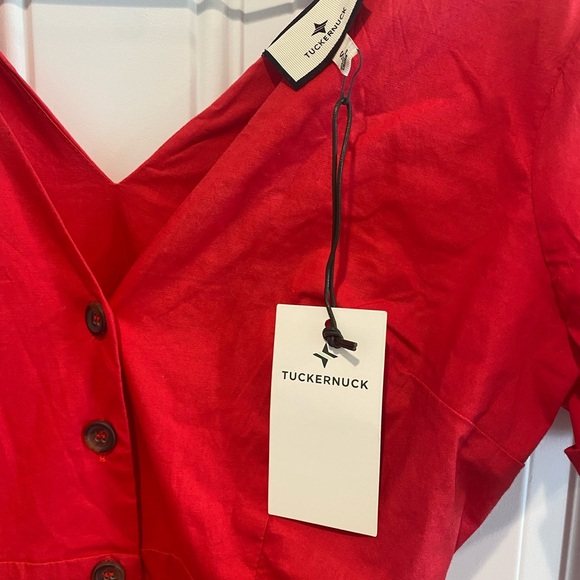 Tuckernuck Kate Midi/Maxi Dress Red Women’s Size Small NWT - Picture 6 of 9